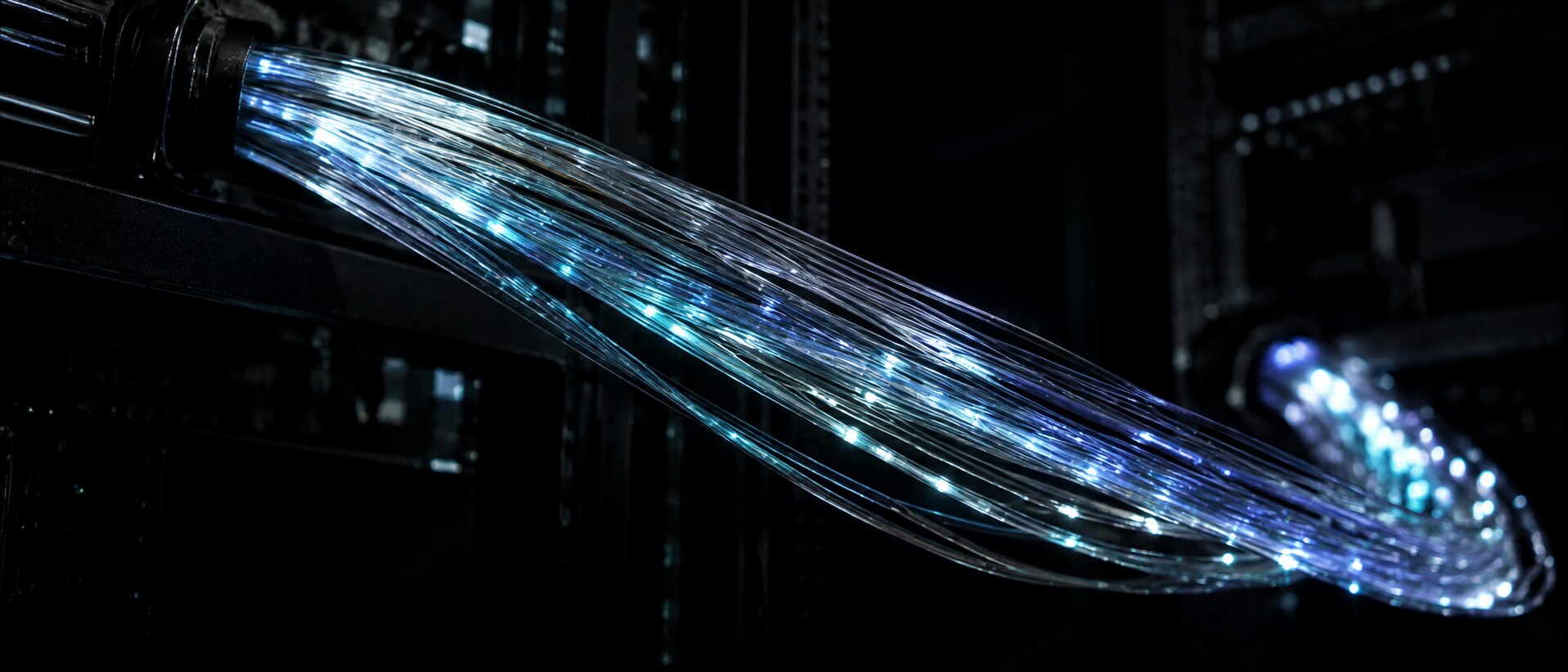 Fiber-optic strands forming a precise illuminated route